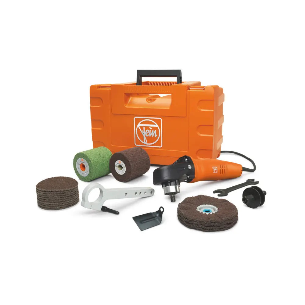 Satinadora + Accesorios para Acero Inoxidable Fein WPO 14-25 E